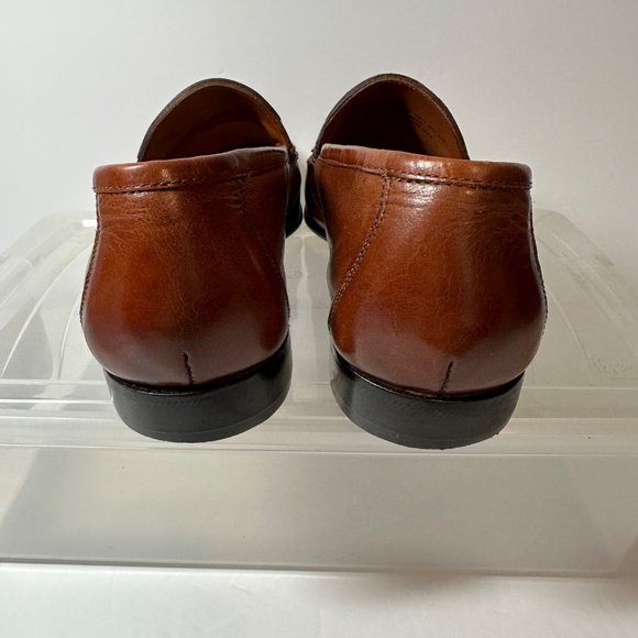 Giorgio Brutini Brown Leather Kiltie Tassel Basket Weave Men's Loafer Size 10M - Picture 7 of 7